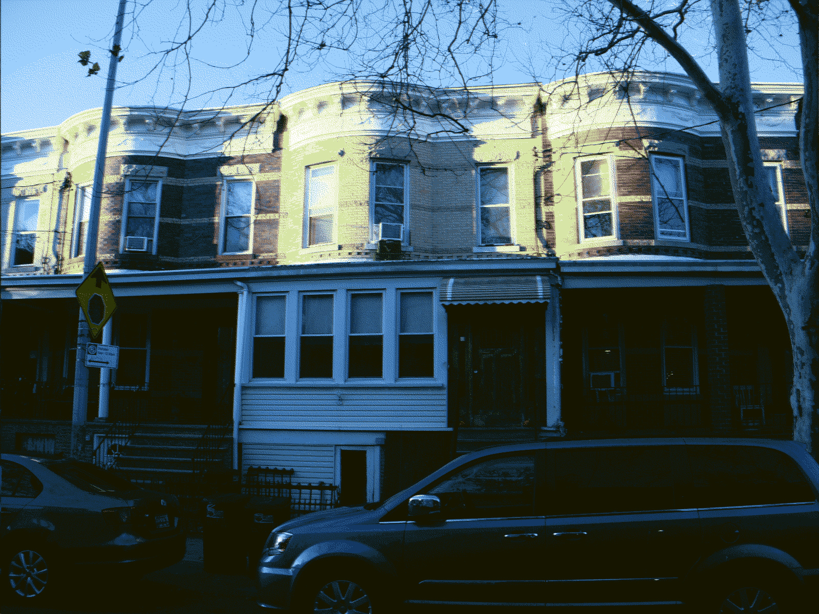 Note the crate-supporting-aircon situation they've got going.