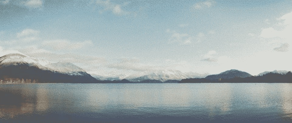Mountains reflecting in Lake Wanaka.